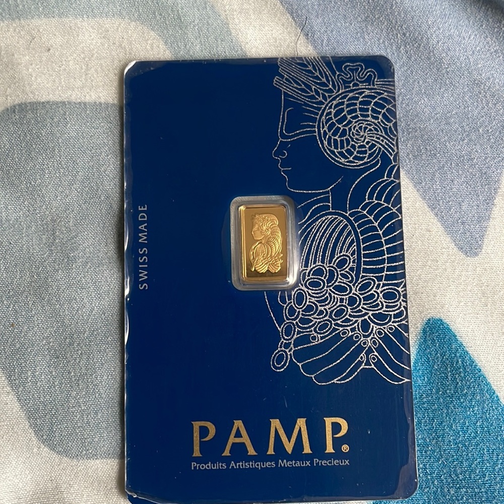 1 gram fine gold bar pamp brand